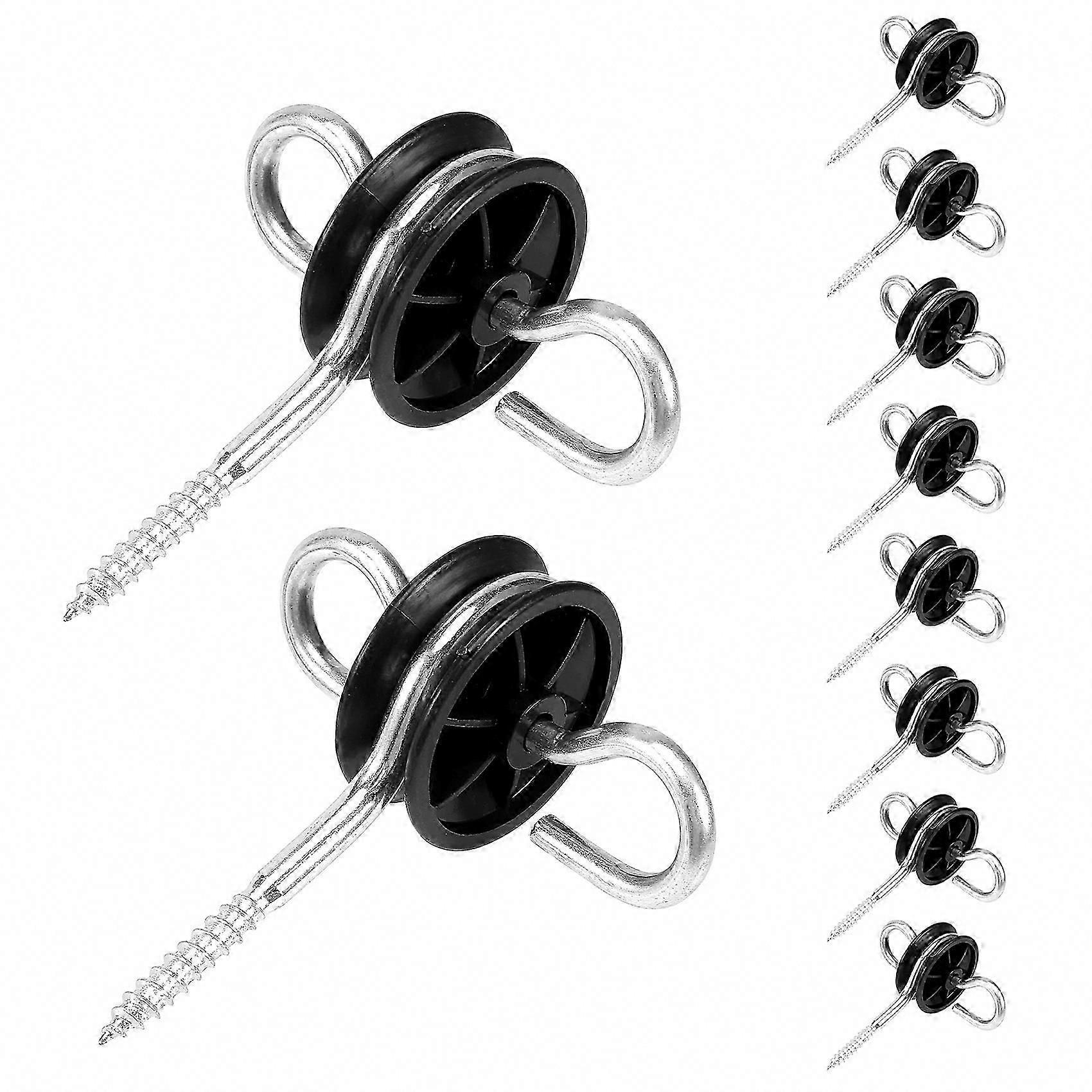 10Pcs Electric Fence Gate Handle Anchor Insulators for Wire