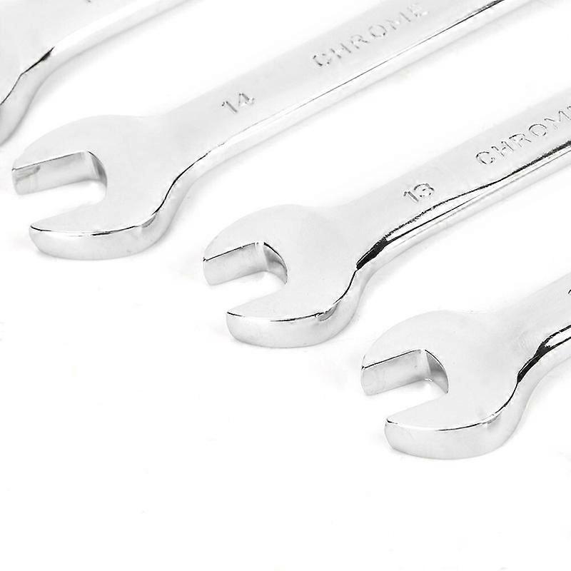 Head Conination Wrench 6Pcs 8-17mm Flexible Multi functional Ratchet Spanner