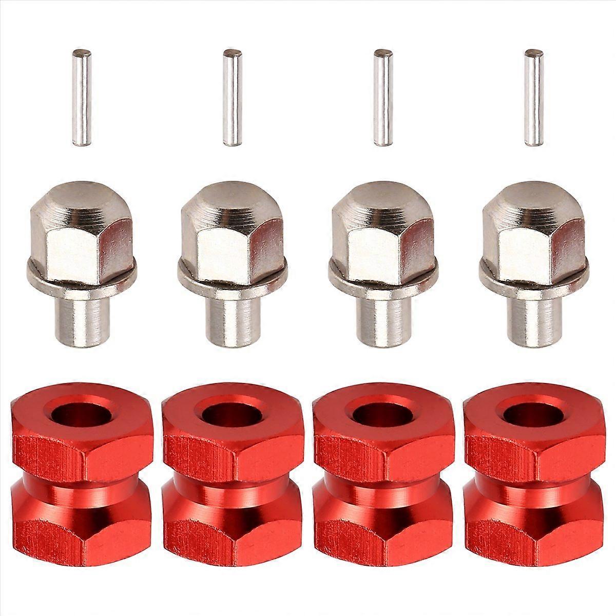 12mm Hex Wheel Hub Adaptor 12mm Extension Combiner Coupler Red