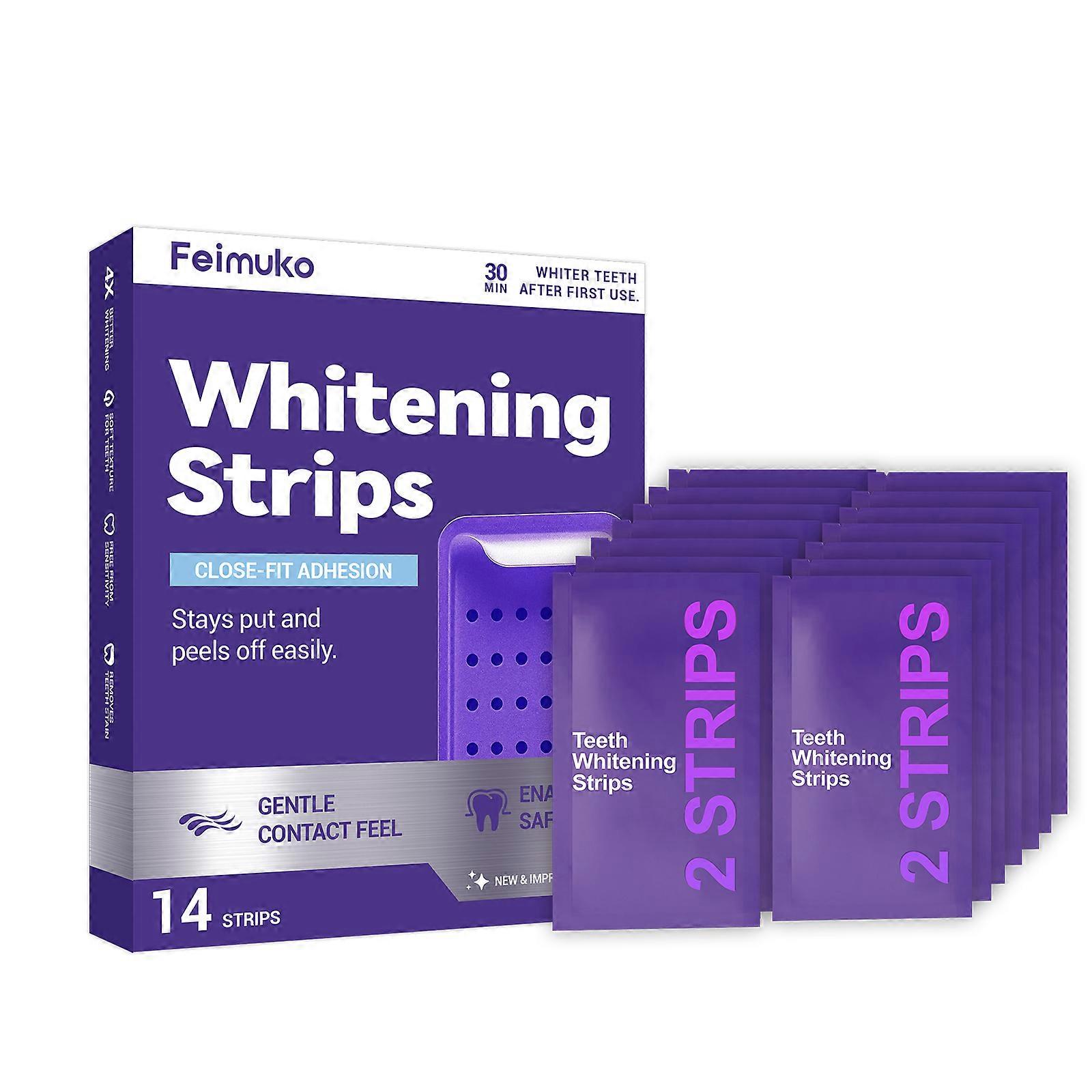 Feimuko Purple Shiny Care Teeth Strips