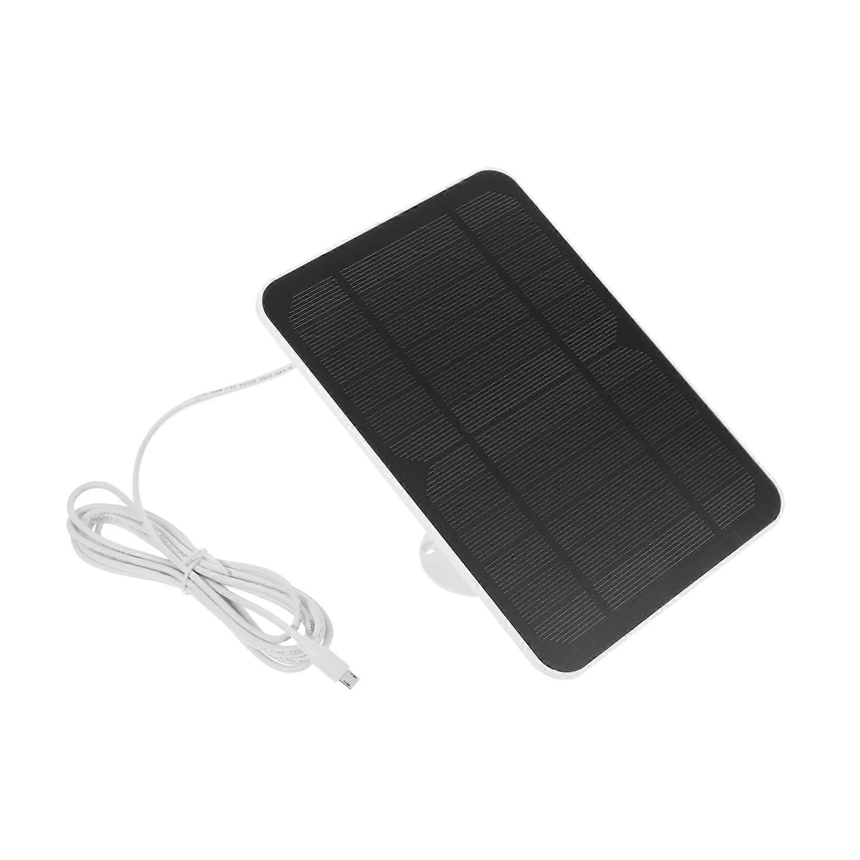 Solar Panel for Security Camera with USB Charger, Weatherproof Monocrystalline Outdoor Power Supply