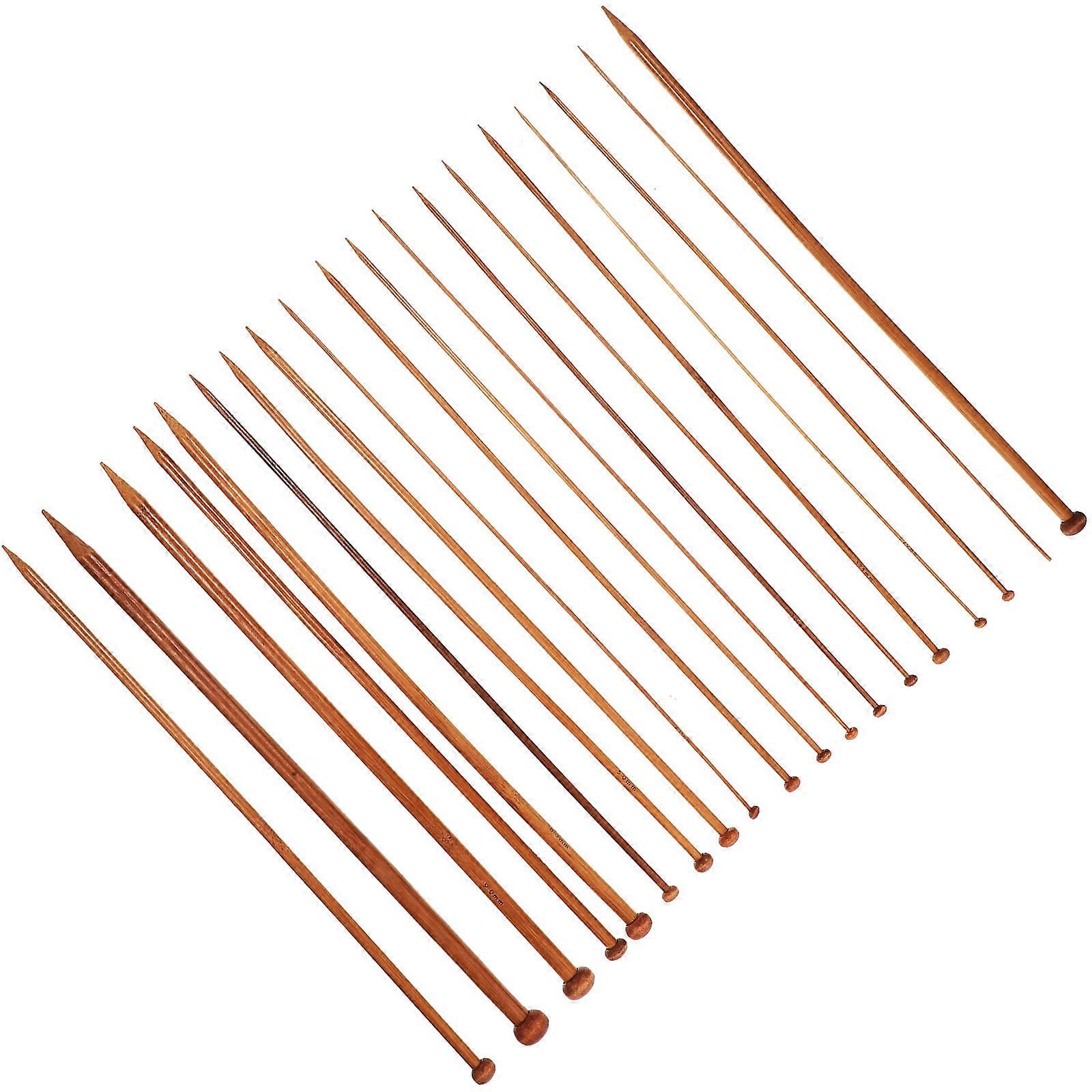 Knitting Needles 18Pcs Straight Yarn Needles for Knitting Projects
