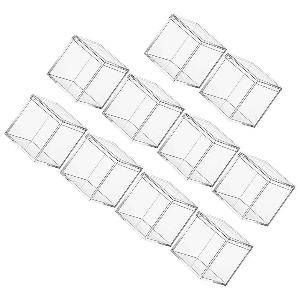Candy Boxes Transparent Small Jewelry Storage Cases for Storage 10Pcs