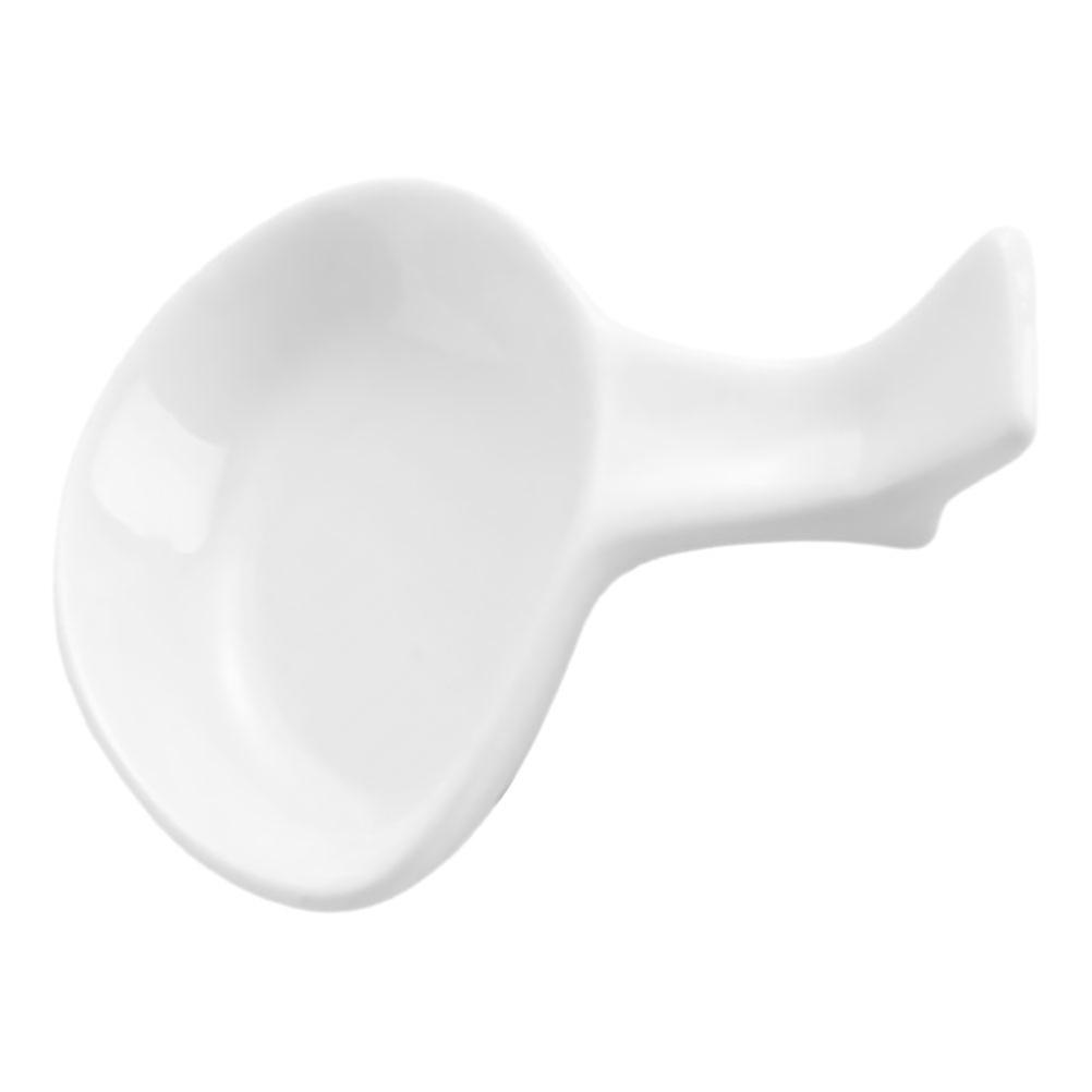 Spoon Holder Ceramic Spoon Rest for Storing White Multi-Use