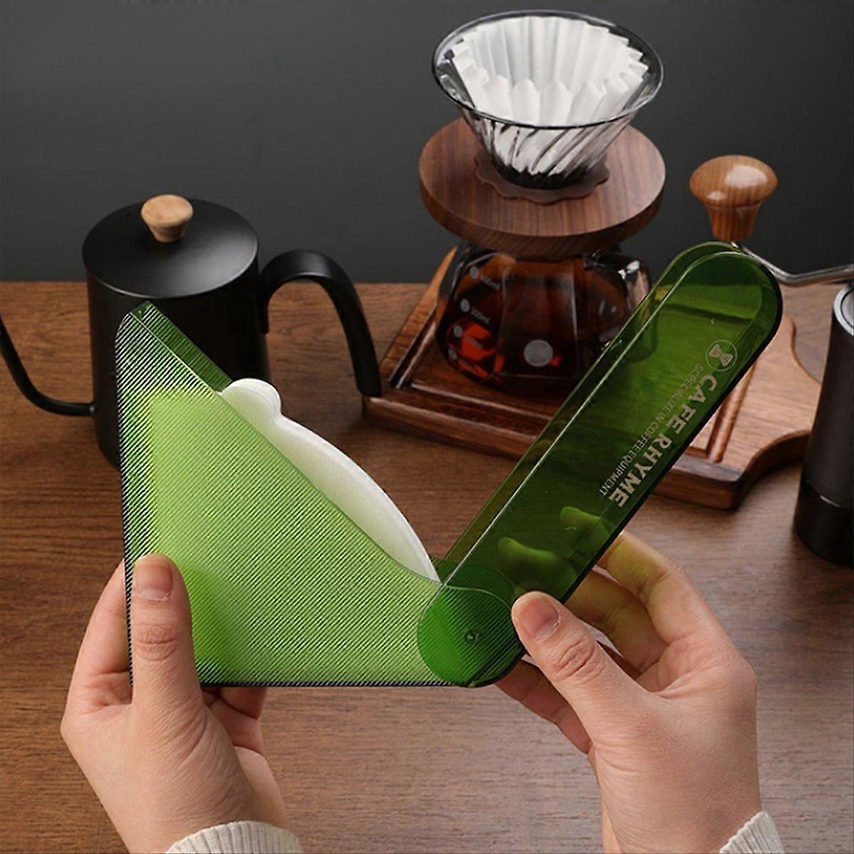  Green Hand-brewed coffee filter paper storage box