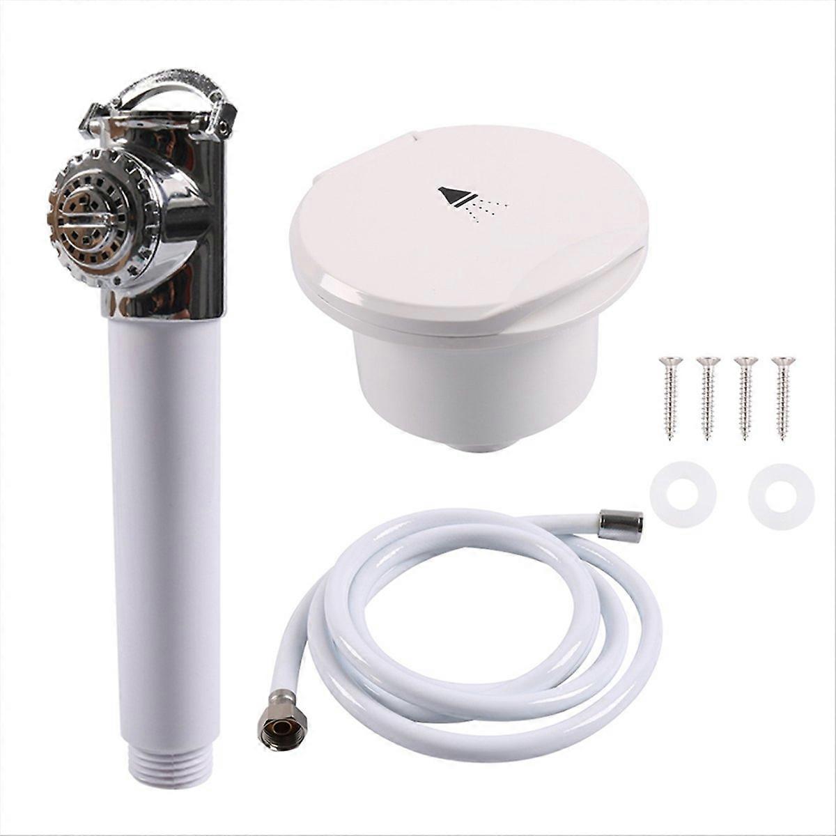 RV Shower Head Portable Shower Hand Pressed Bath Accessories