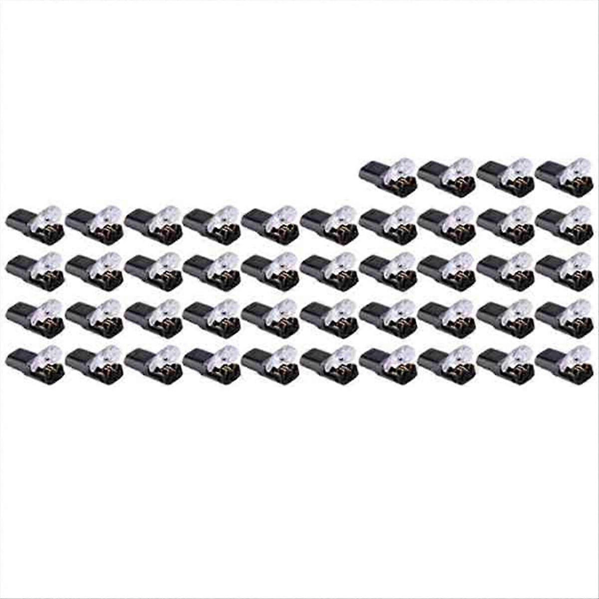 44Pcs Double-Wire Plug-In Connector, Pluggable LED Wire Connectors