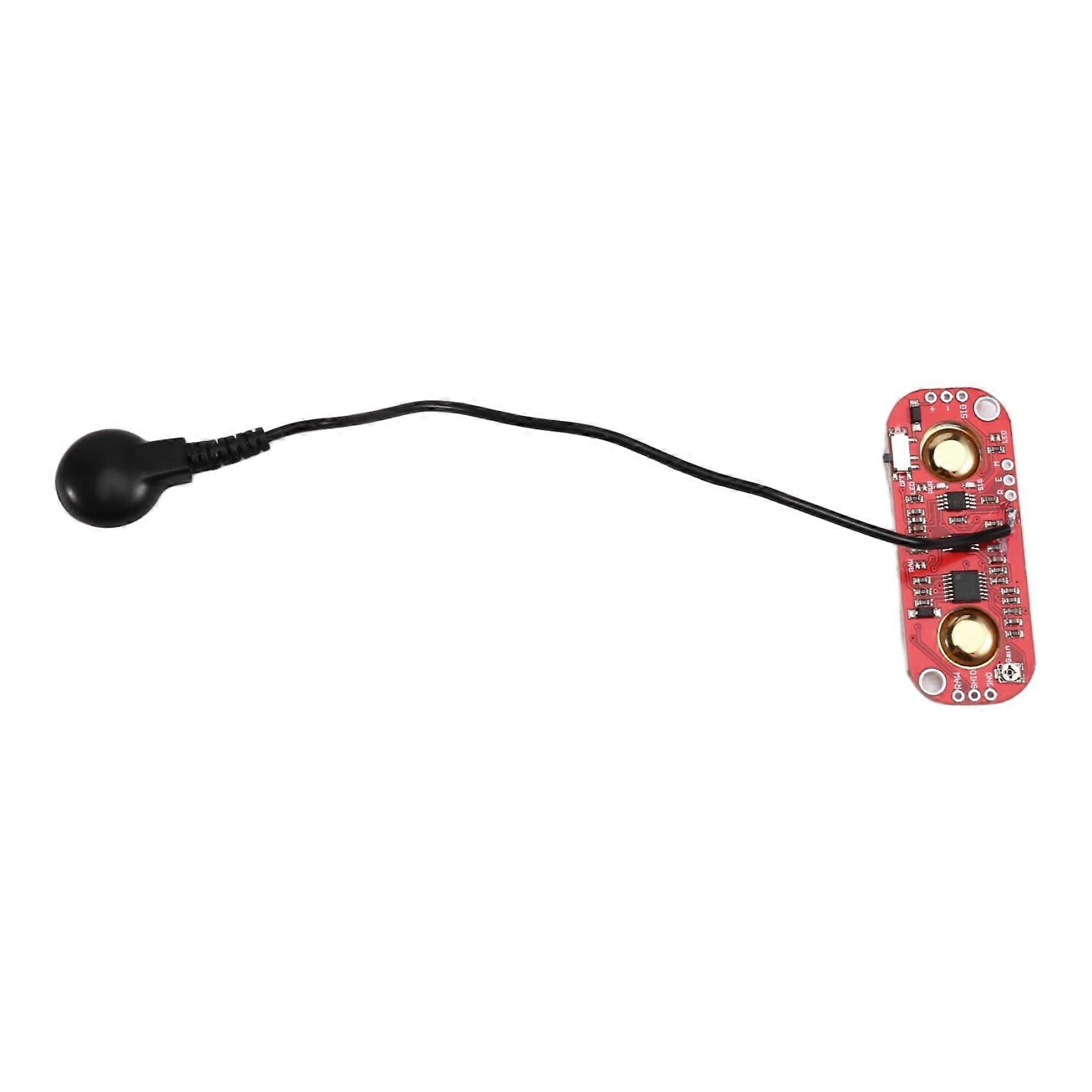 EMG Sensor Module with Adjustable Gain for Muscle Activity Detection and Wearable Electrode Connection