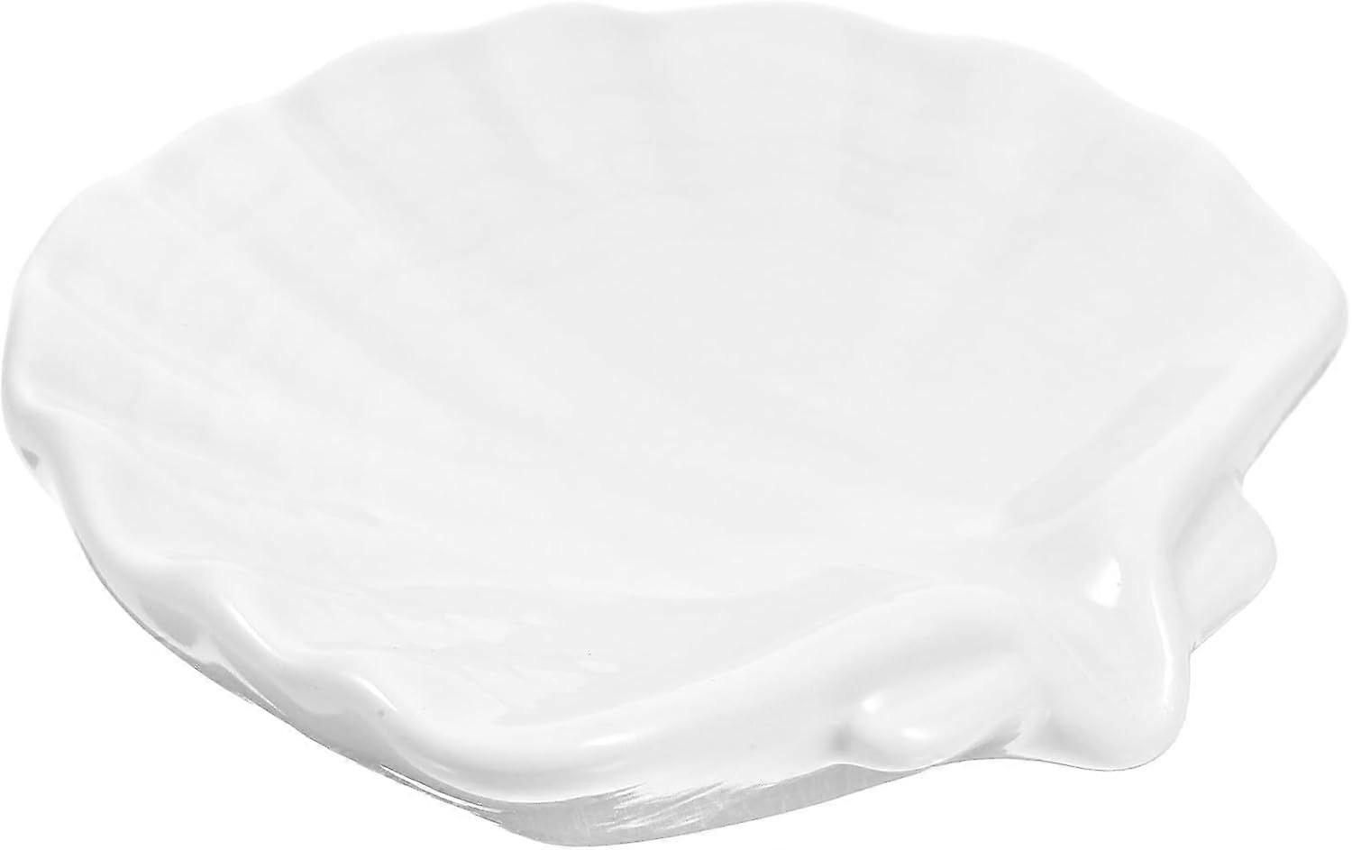 Ceramic Shell Soap Holder Small Soap Container with Self