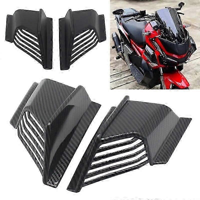 Professional Motorcycle Aerodynamic Winglets Plastic Wing Spoiler Universal Modification Accessory fitting compatible with ADV160