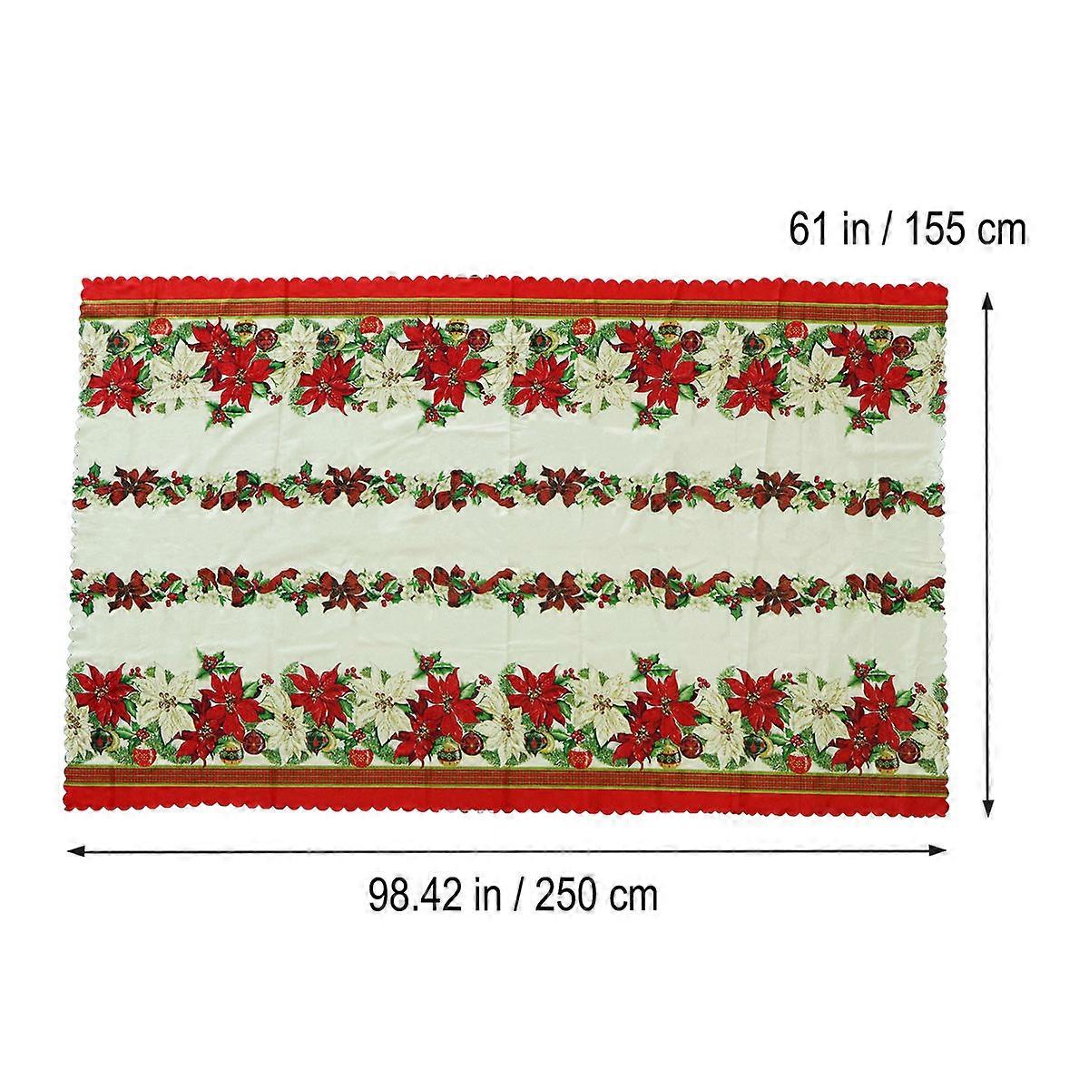 Christmas Tablecloths Rectangular Table Cloth for Table Decoration