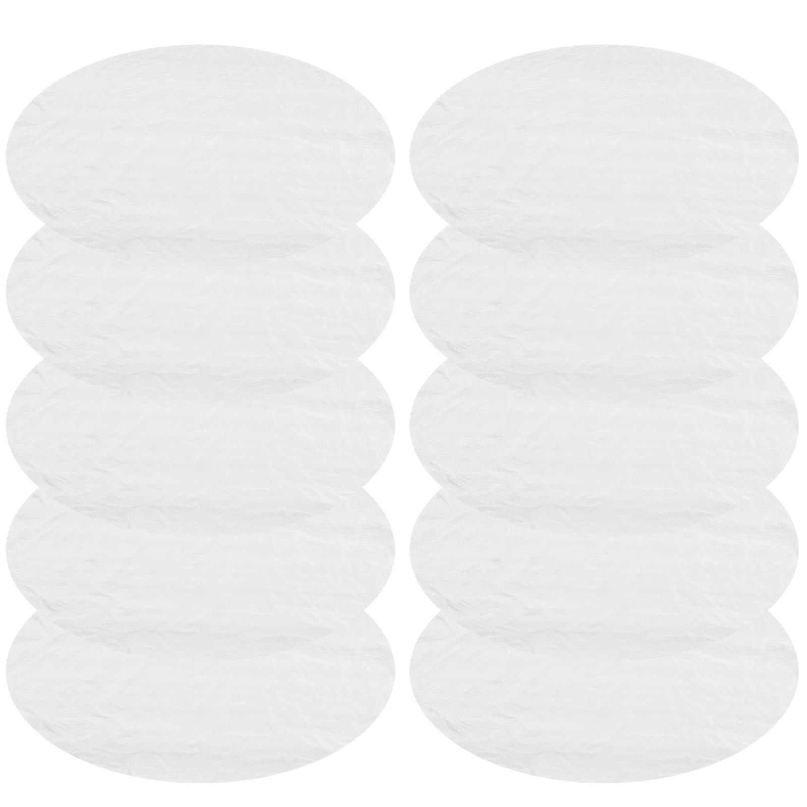 Disposable Table Protector Round Table Cover for Protection 20Pcs White