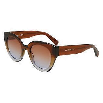 Sonnenbrille LONGCHAMP LO750S N 208 TRANSPARENT GRADIENT BROWN/AZU 49/23/140 DAMEN