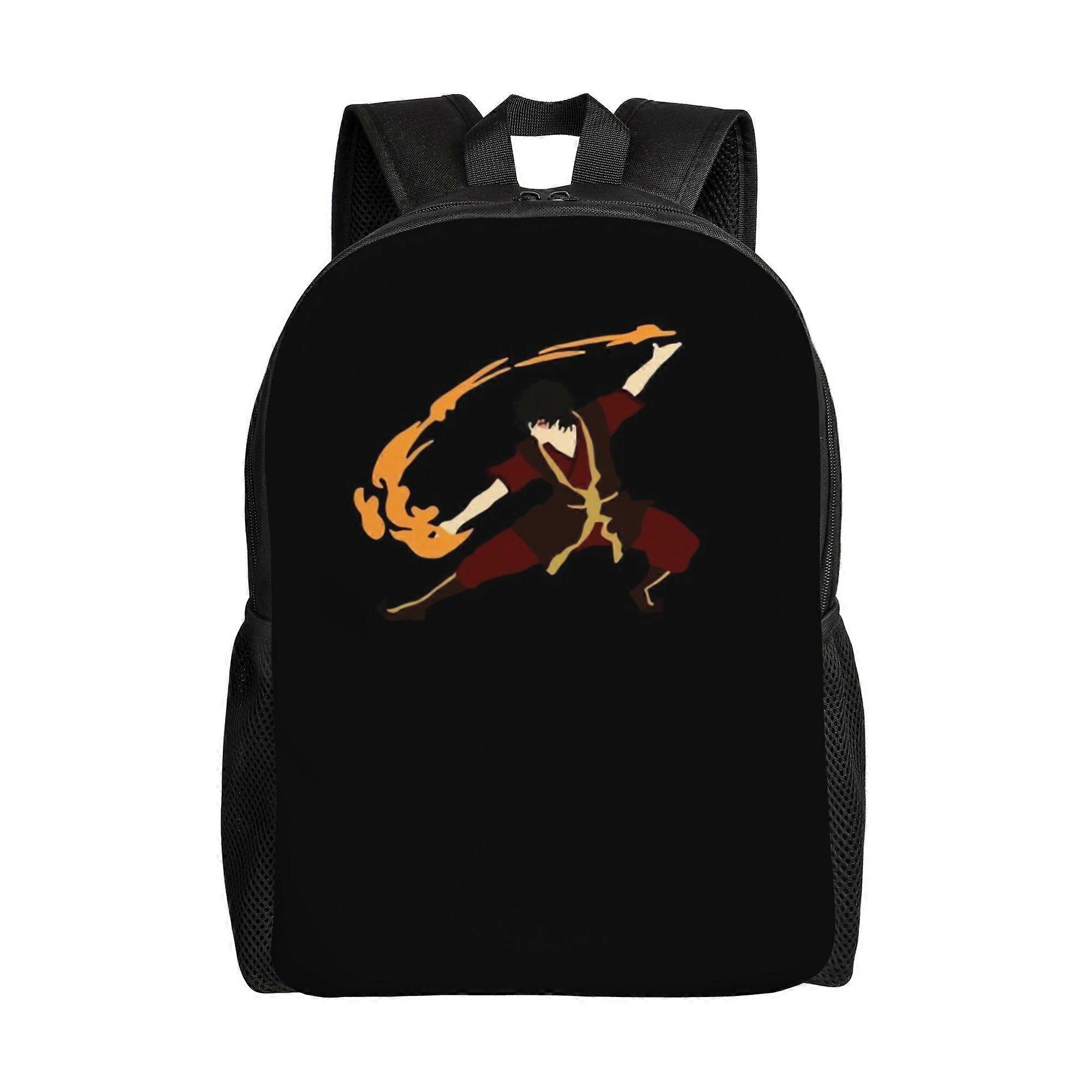 Zuko with Fire Classic Single Layer Backpack for Daily Essentials Perfect for Commuters, Students, or Weekend Explorers -asdfg