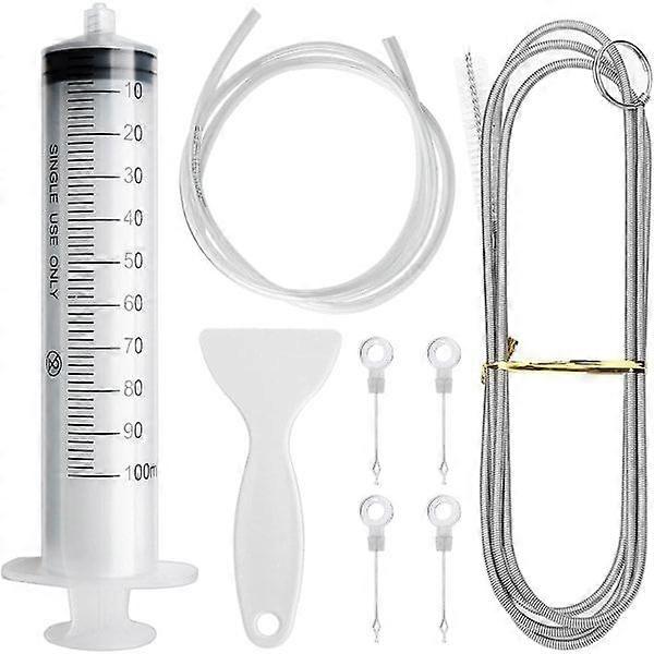 Refrigerator drain hole, refrigerator cleaning set, Ref