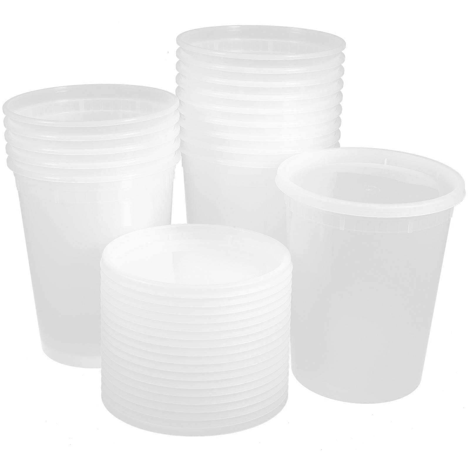 Portion Cups Sealed Soup Containers for Storage 20Sets
