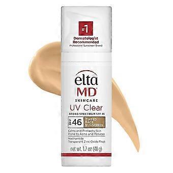 EltaMD UV Tinted Face Sunscreen, SPF 46, Oil-Free Formula with Zinc Oxide, Dermatologist Recommended