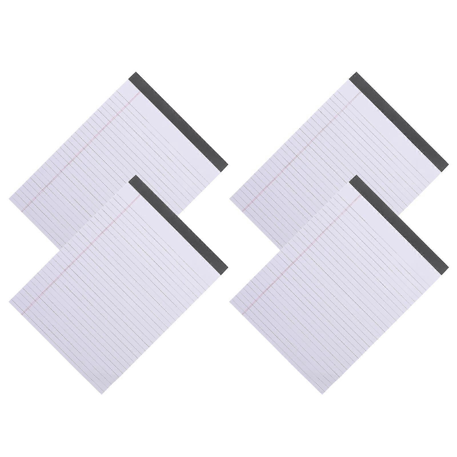 4Pcs Tearable Lined Notepad Smooth Writing Notebook Tear-off A4 Notepad Office Management Notepad