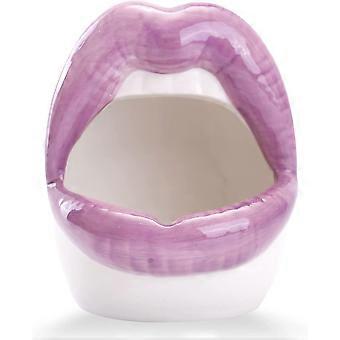 Sexy Lips Planter Pot, Ceramic Succulent Planter - Purple