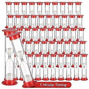 Confezione da 50 clessidre resistenti, clessidre in plastica da 1 minuto per bambini, attività in classe e giochi