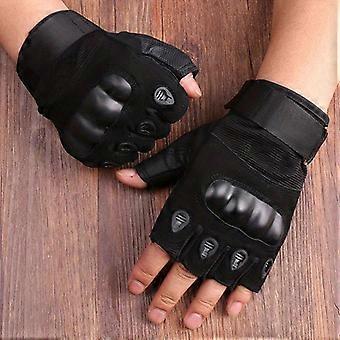 Luvas sem dedos com soco duro para homens mulheres, luvas de meio dedo para motocicleta ciclismo caminhadas ao ar livre treinamento esportivo