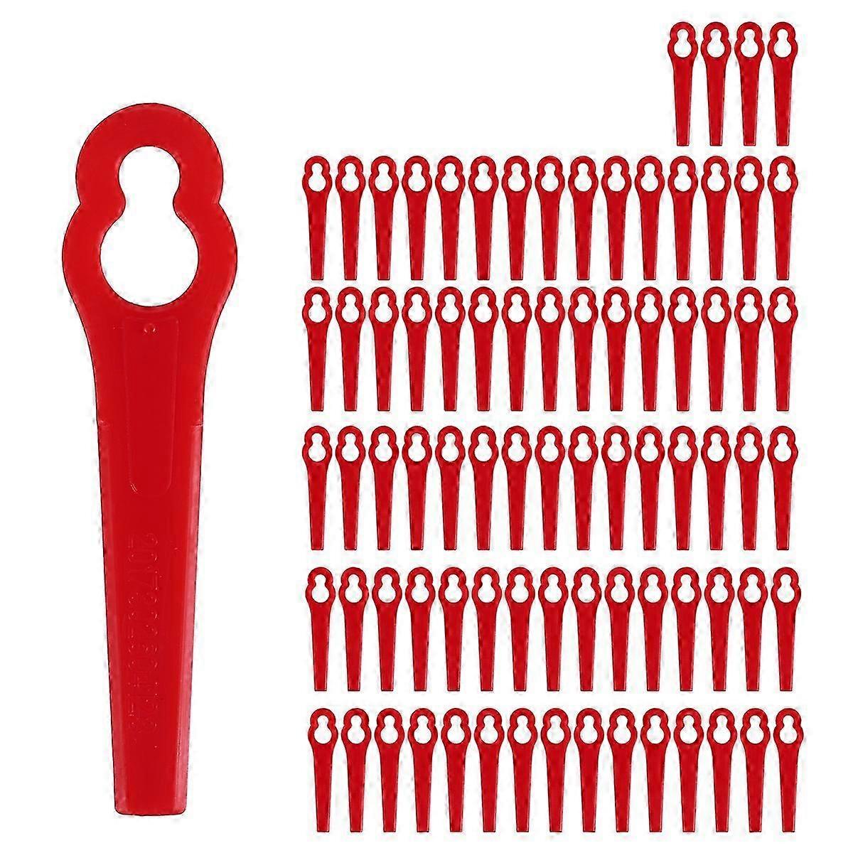 80 stk 8,3 cm plast gresstrimmer blad erstatning gressklipper for bosch einhell plen