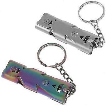 Stainless Steel Dog Training Whistle for Training 2Pcs Pet and Bird Control