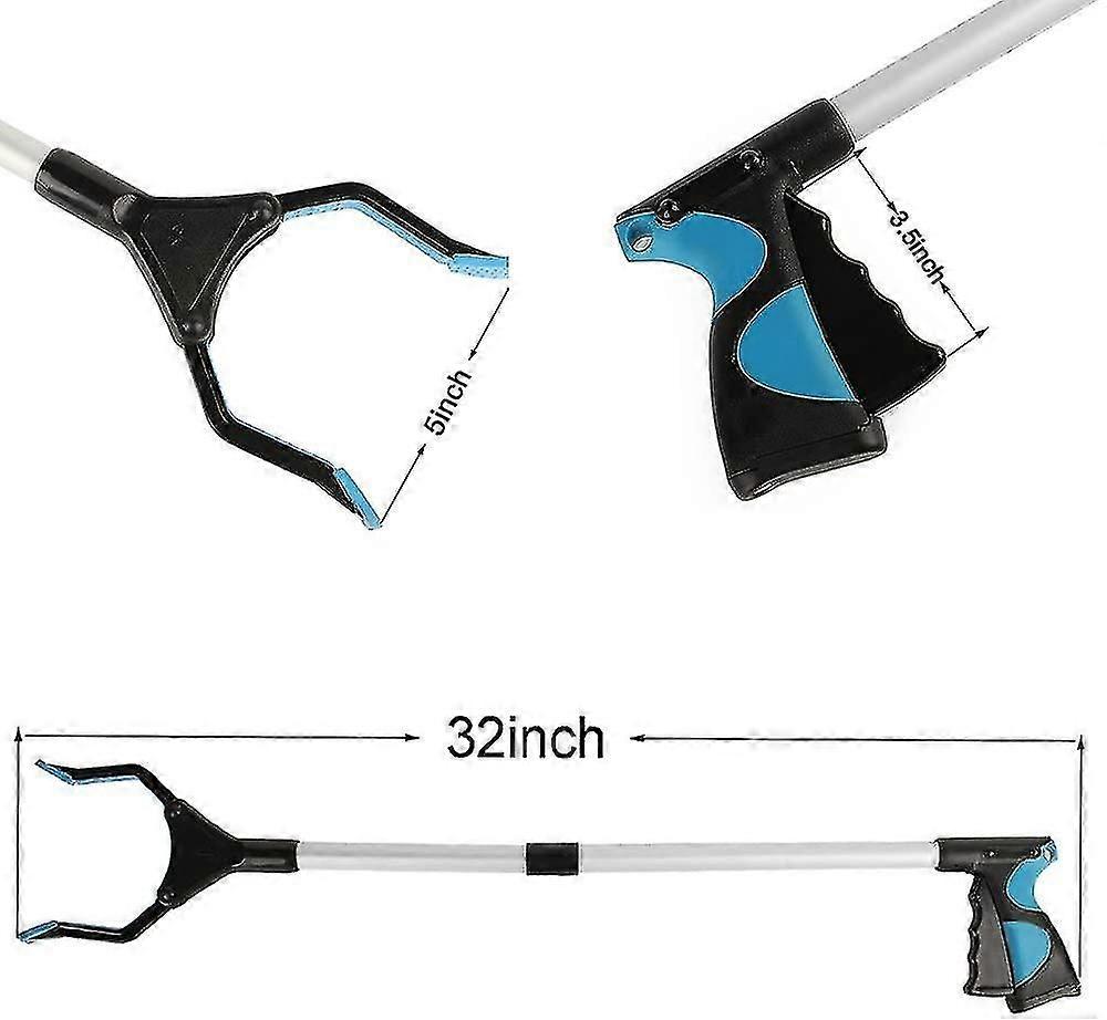 2-pack Foldable 32-inch Gripper Grippers For Elderly, Lightweight, Extra Long