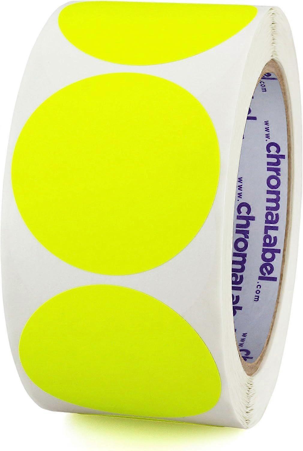 Label 1 Inch Round Permanent Color-Code Dot Stickers, 500 Per Roll