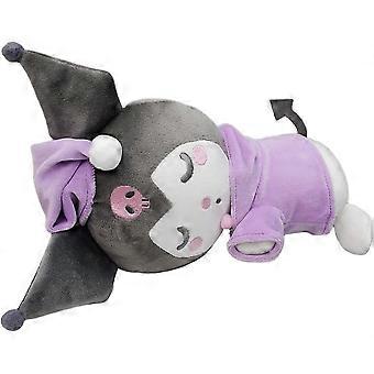 Kuromi Plyschleksak Kawaii Kuromi Plyschdocka Söt tecknad film Kuromi sömn plyschleksaker Anime fyllda mjuka plyschor Presenter för barn, Lila, 7,09 tum
