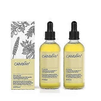 2x 60ml Carvenchy Natural Hair Growth Oil, Veganic Natural Hair Growth Oil Anti Hair Loss Treatments Nourishing Scalp
