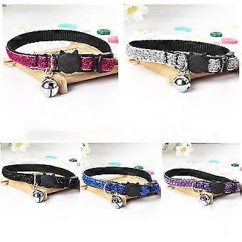 Cat Collar Nylon Breakaway Quick Release with Bells 5Pcs Pack