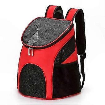 Pet Carrier Backpack compatible with Dogs and Cats, Foldable, Breathable Mesh, Large Capacity, Double Shoulder Bag compatible with Outdoor Travel