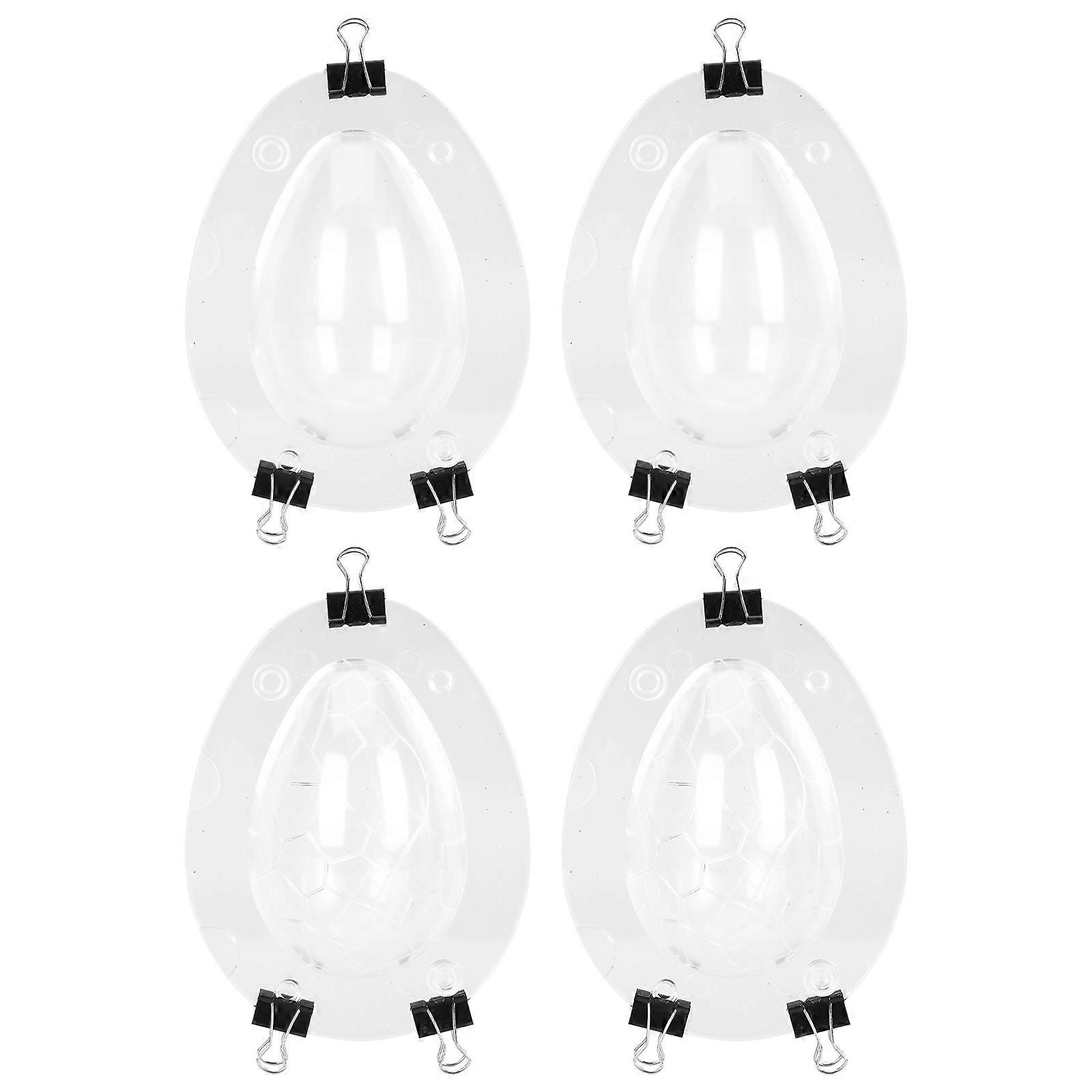 4pcs Easter Egg Shape Candy Mold Dinosaur-egg Chocolate Mold Creative Baking Mold