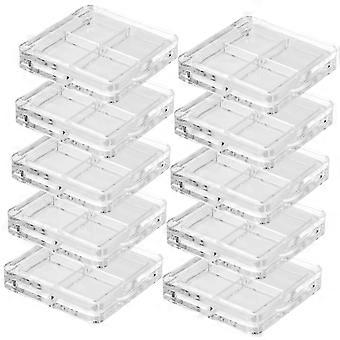 Refillable Eyeshadow Palette Set - Compact Makeup Organizer for Travel and DIY Use, 10pcs