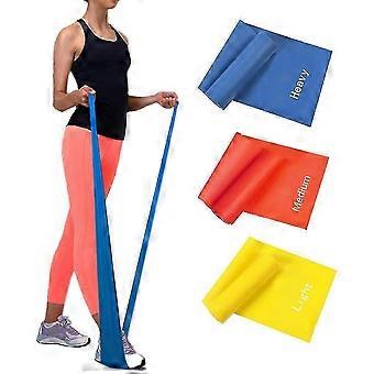Fitness Bands 3 Pack 120 X 15 Cm for Fitness Rehab Gymnastics Physiotherapy