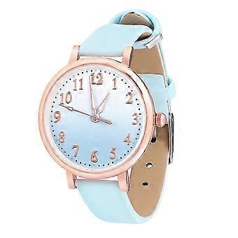 Noctilucent Wrist Watch Kids Quartz Watch Decorative Luminous Quartz Watch Leather Strap Watch XI