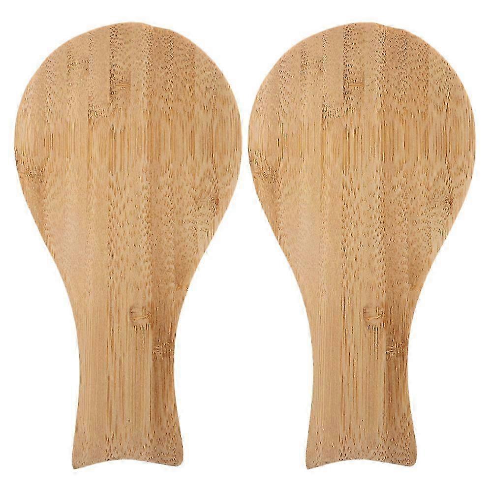 Spoon Rest 2Pcs Rectangular Simple Design Utensil Holder compatible with Dining Room Decor Wood Material compatible with Efficient Organization