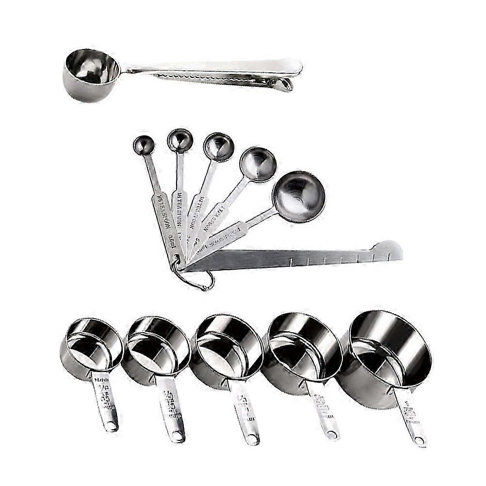 Spoons Baking Tools for Kitchen 12Pcs Measuring Cups and Spoons Set