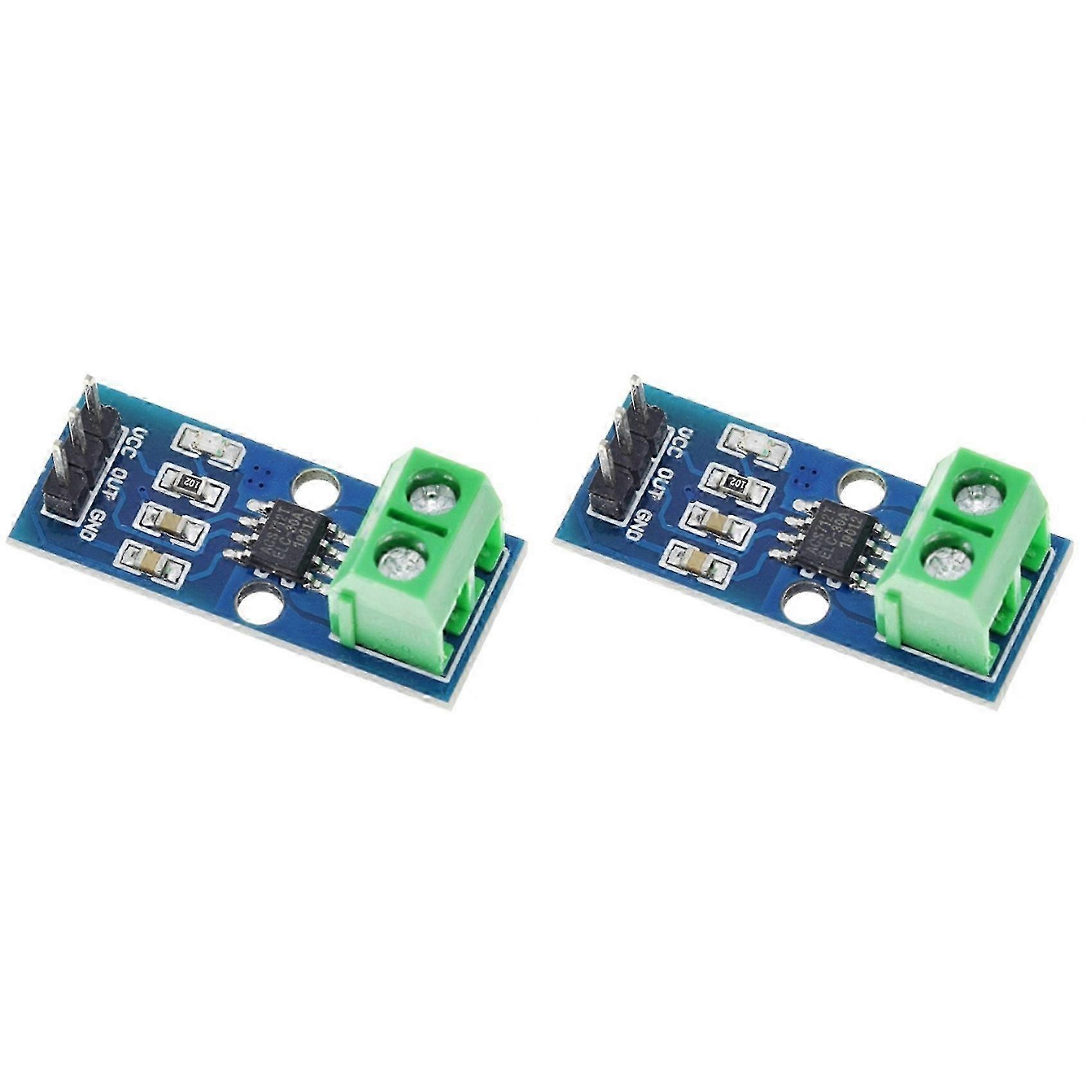 2X Hall Current Detection Module TZT ACS712 Hall Current Sensors Module compatible with DIY Electronics and Robotics 20A