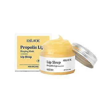 Hydraterende Lip Care Balsem voor Droge Gebarsten Lippen, Propolis Lip Slaapmasker met Avocado Olie, Honing Lip Boter, Voedende Lip Moisturizer Zachte Exfolia