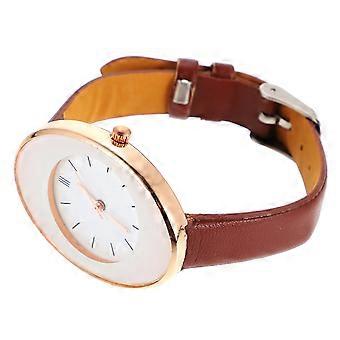 Ladies Quartz Watch Wristband Watch for Decoration Brown Fashion