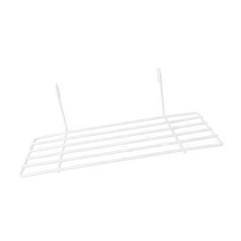 Papegaaienkooi zitstok ijzeren frame plank voor opbergruimte 1 stuk wit hangend rooster