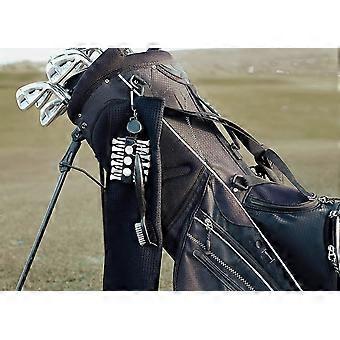 Golf Accessories Gift Set - Golf Towel, Golf Club Brush With Groove Cleaner, Foldable Divot Repair Tool With Ball Marker, Golf Ball Marker And Golf Te