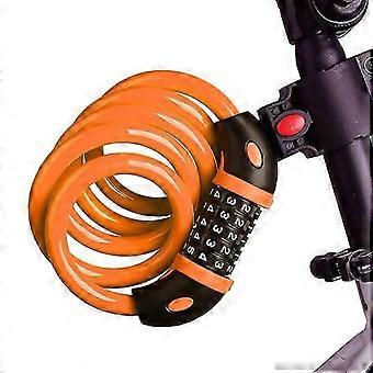 Lucchetto per bicicletta con combinazione a 5 cifre, cavo lungo 120 cm/12 mm.