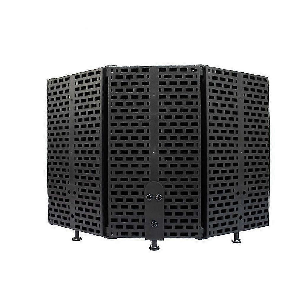 Foldable 3-Panel Mic Absorption Shield