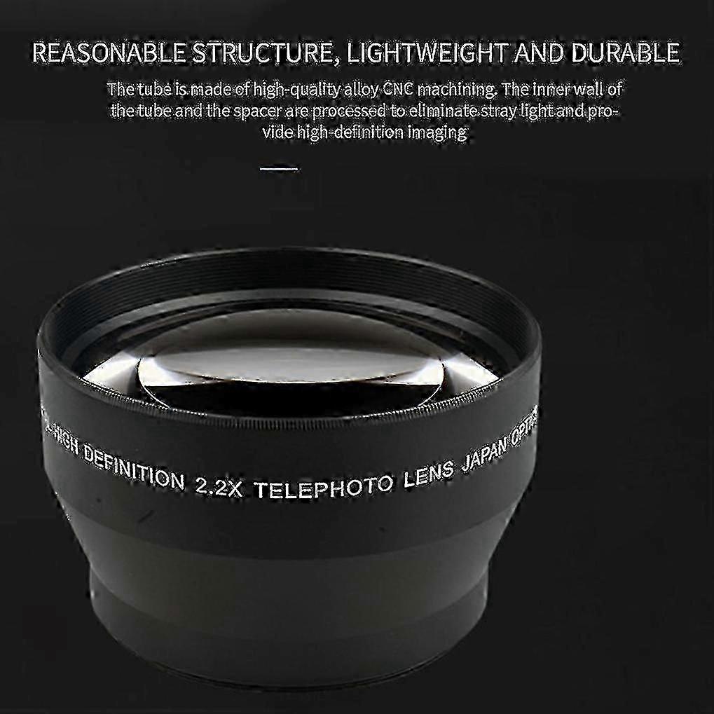 Téléconvertisseur universel 67 mm 2,2x, segment de mise au point 18-135 mm, revêtement multicouche