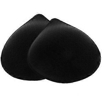 Breathable Removable Sponge Bra Pads with Lock Edge for Women Sports Bras and Bikinis, 1 Pair Chinlon Inserts