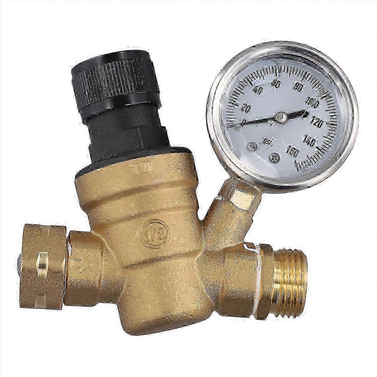 Adjustable RV Water Pressure Regulator Brass