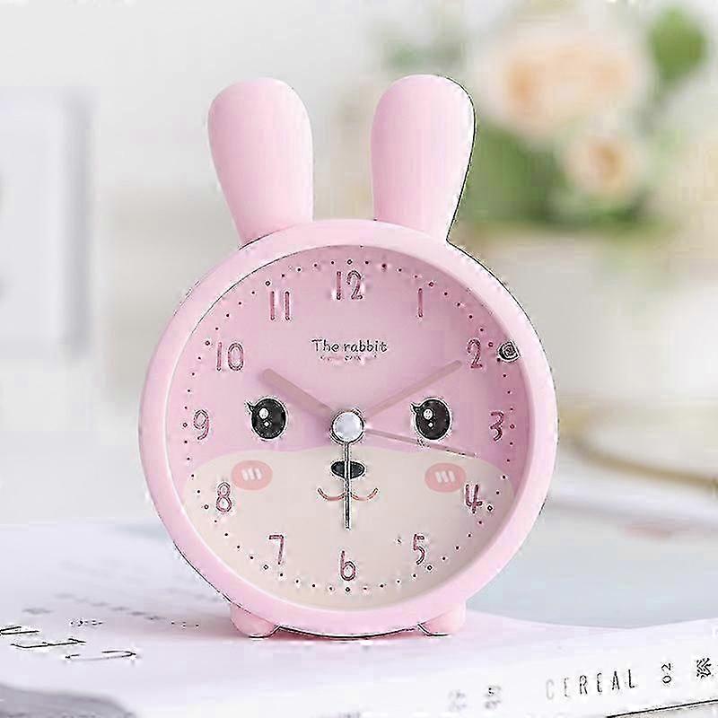 Cute Rabbit Digital Clock Silent Night Light